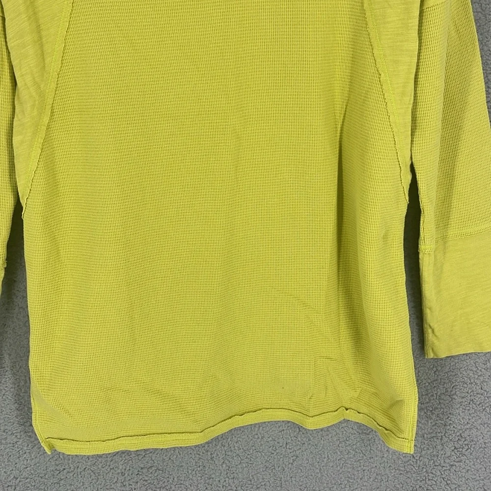Soft Surroundings yellow base layer pullover thermal women’s shirt medium warm - Picture 9 of 9